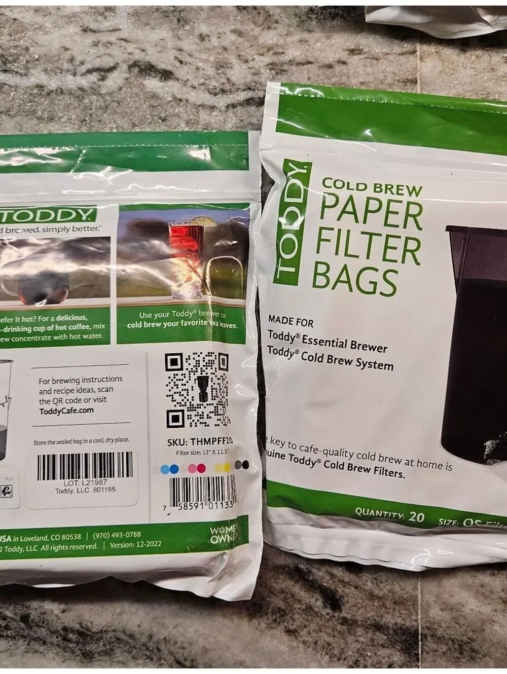 Lot of 200 Toddy Cold Brew Coffee Paper Filter Bags | 10 Packs of 20 | Bulk Lot